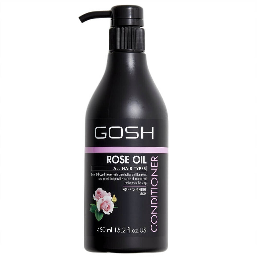 Gosh Rose Oil Hair Conditioner with Rose Oil, 450 ml