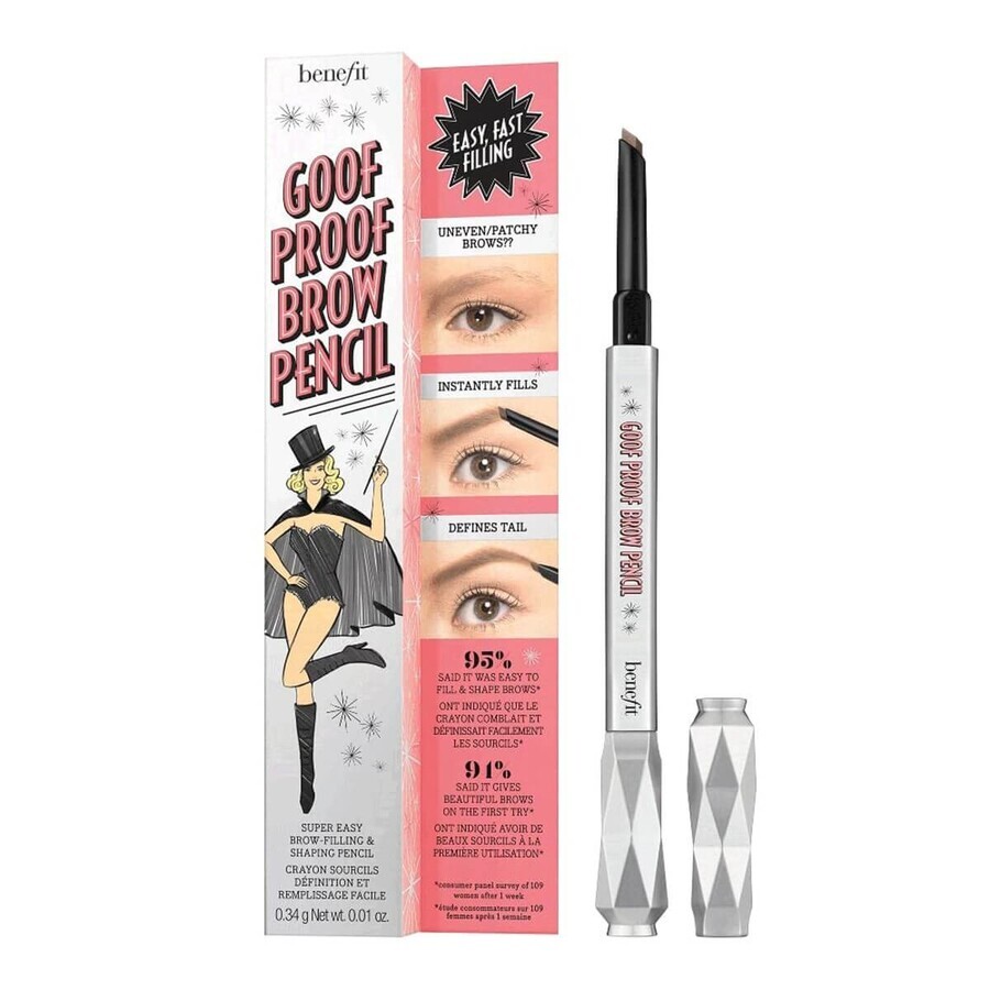 Buy Benefit Goof Proof Eyebrow Pencil 2 Warm Golden Blonde, 0.34g Benefit Goof Proof Eyebrow Pencil 2 Warm Golden Blonde, 0.34g