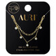 Auri Gold Plated Bracelet Set Clips and Zircons, 2 pieces