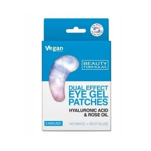 Beauty Formulas Hyaluronic Acid amp; Rose Oil gel eye pads, 6 pairs