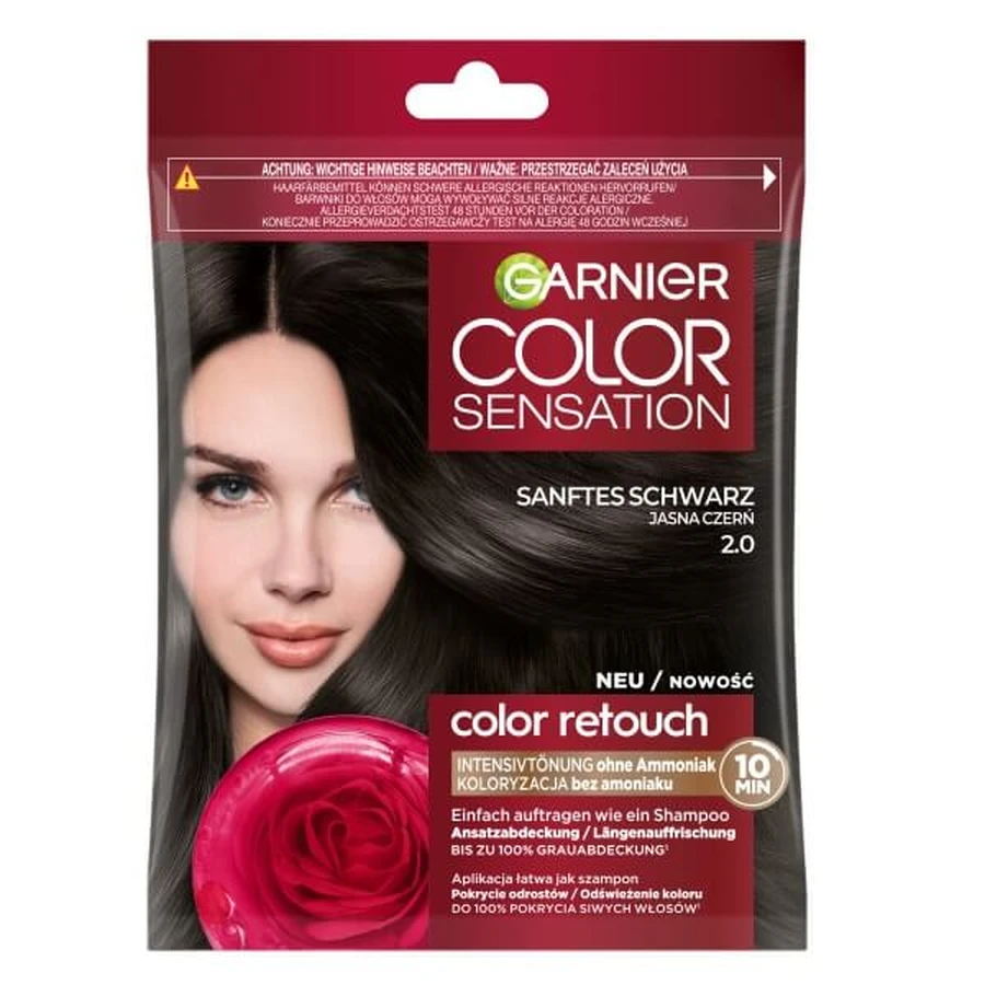 Garnier Color Sensation Color Retouch Shampoo 2.0 Light Black