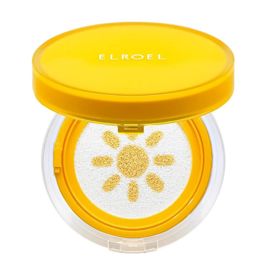 Elroel Pang Pang Amarillo Sun Cushion Plus Protector Solar Facial SPF50+, 15 g