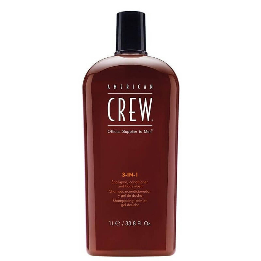 American Crew Shampoo, Conditioner en Badgel, 1000 ml