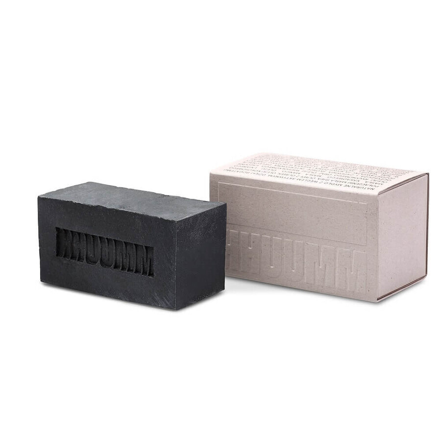 Hhuumm Jabón natural con carbón activado - Onyx, 110 g