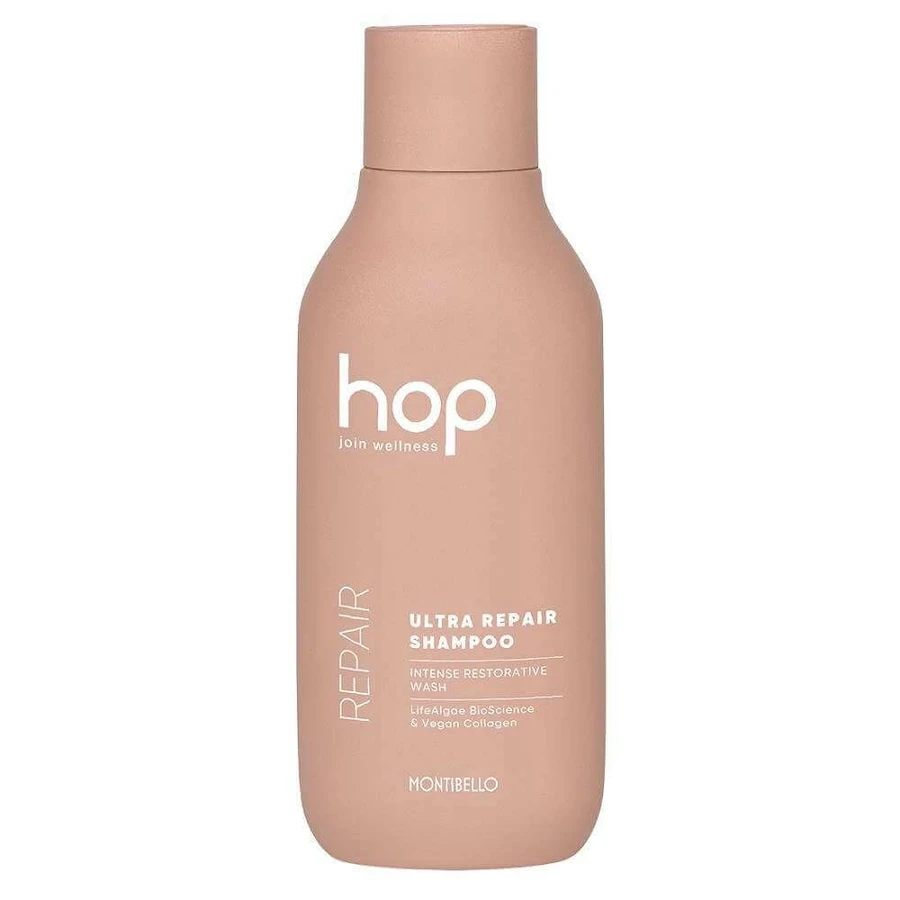 Montibello Hop Shampooing ultra réparateur Shampooing ultra réparateur pour cheveux secs et abîmés, 300 ml