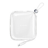Joyroom powerbank 10000mAh Jelly Series 22.5W avec câble Lightning intégré blanc (JR-L003)
