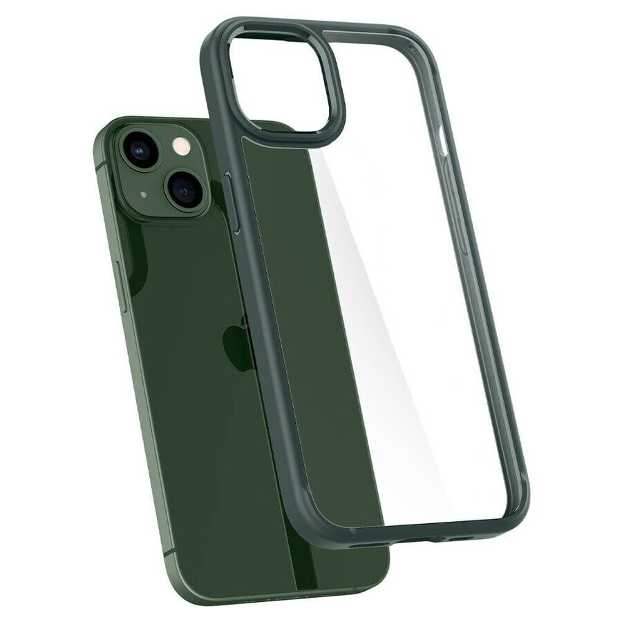 Funda Spigen Ultra Hybrid para iPhone 13 - verde oscuro