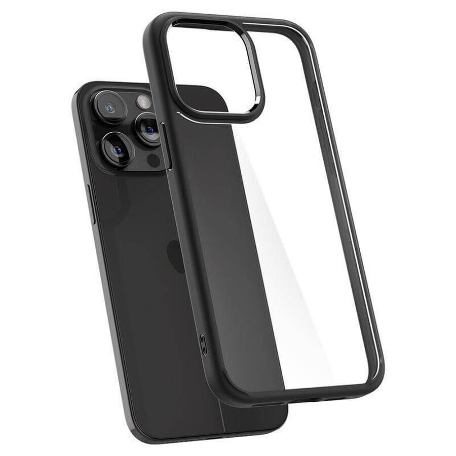Funda Spigen Crystal Hybrid para iPhone 15 Pro - negro