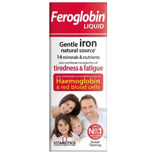 Vitabiotics Feroglobin Flüssiges Feroglobin Nahrungsergänzungsmittel, 200 ml
