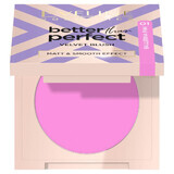 Eveline Cosmetics Better Than Perfect Velvet Blush Fard de obraz presat 01 Ballerina Pink, 2.3 g