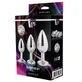 Dream Toys Gleaming Love Silver Plug Set anaalplug, 3 stuks