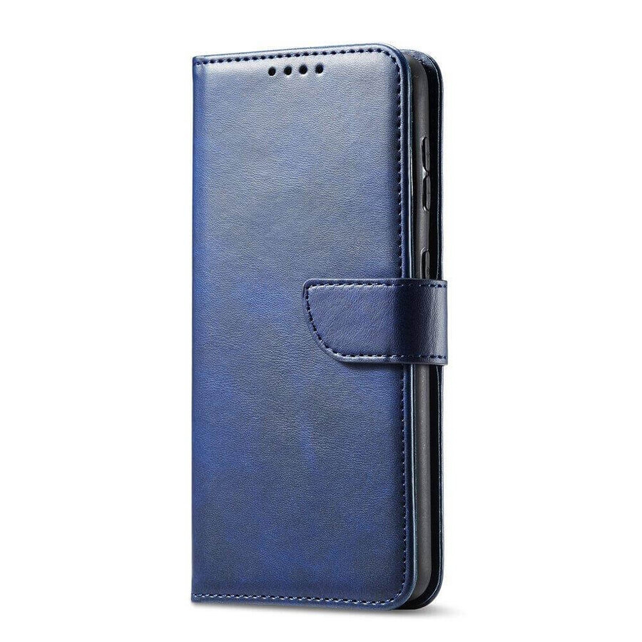 Funda magnética elegante con tapa abatible y función de soporte Samsung Galaxy S22+ (S22 Plus) azul