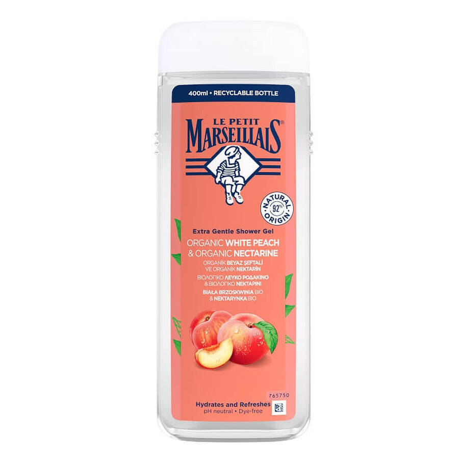 Cumpără Le Petit Marseillais White Peach Bio și Nectarine Bio Gel de duș, 400 ml Le Petit Marseillais White Peach Bio și Nectarine Bio Gel de duș, 400 ml