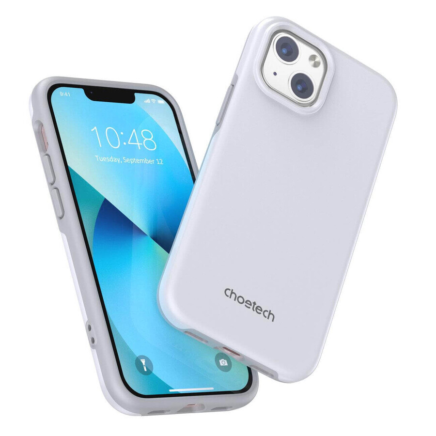 Choetech MFM Custodia antigoccia realizzata per MagSafe per iPhone 13 bianco (PC0112-MFM-WH)