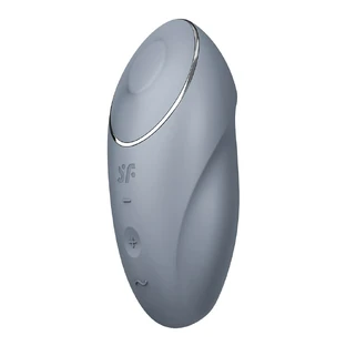 Satisfyer Tap amp; Climax 1 Opleg vibrator met tapfunctie Blauwgrijs