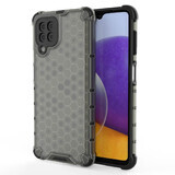 Funda blindada Honeycomb con marco de gel Samsung Galaxy A22 4G negra