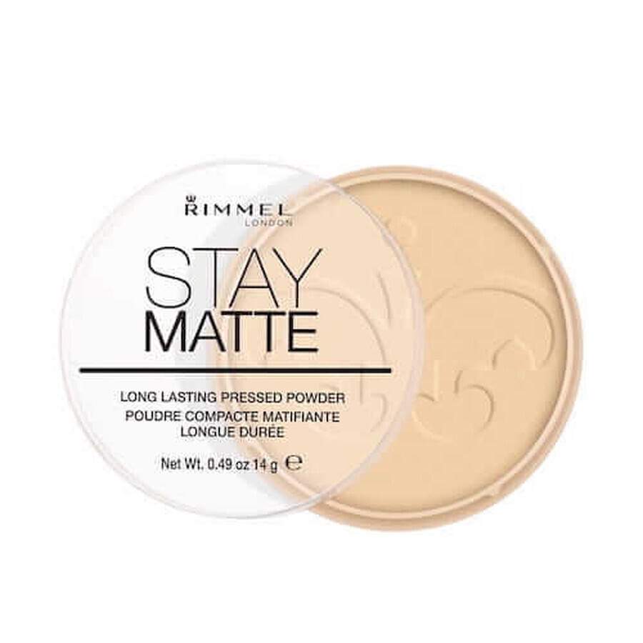 Rimmel Stay Matte Pressed Powder 001 Transparant, 14 g