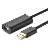 Ugreen USB 2.0 480 Mbps cable extensor activo 5 m negro (US121 10319)