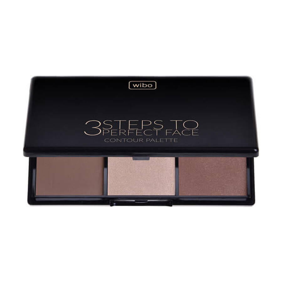 Wibo 3 Steps To Perfect Face Contouring Palette Dark, 10g