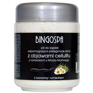 BingoSpa Sales de baño anticelulíticas con minerales del Mar Muerto y turba, 550 g
