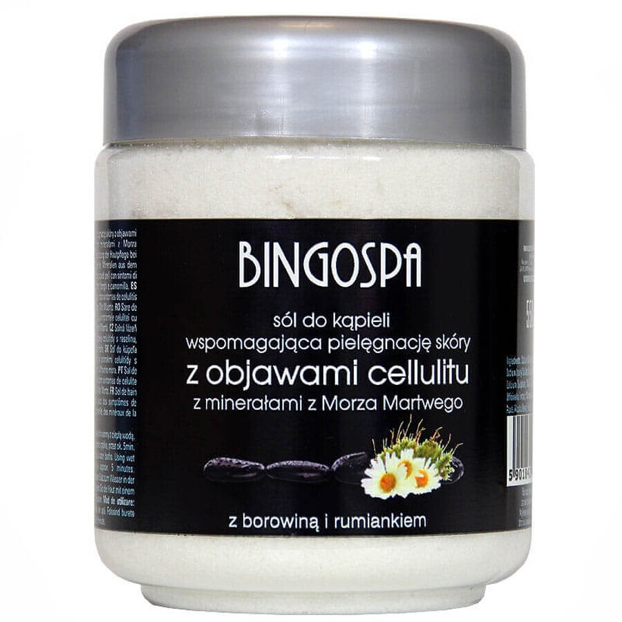 Boutique BingoSpa Sel de bain anticellulite avec minéraux de la Mer Morte et tourbe, 550 g BingoSpa Sel de bain anticellulite avec minéraux de la Mer Morte et tourbe, 550 g