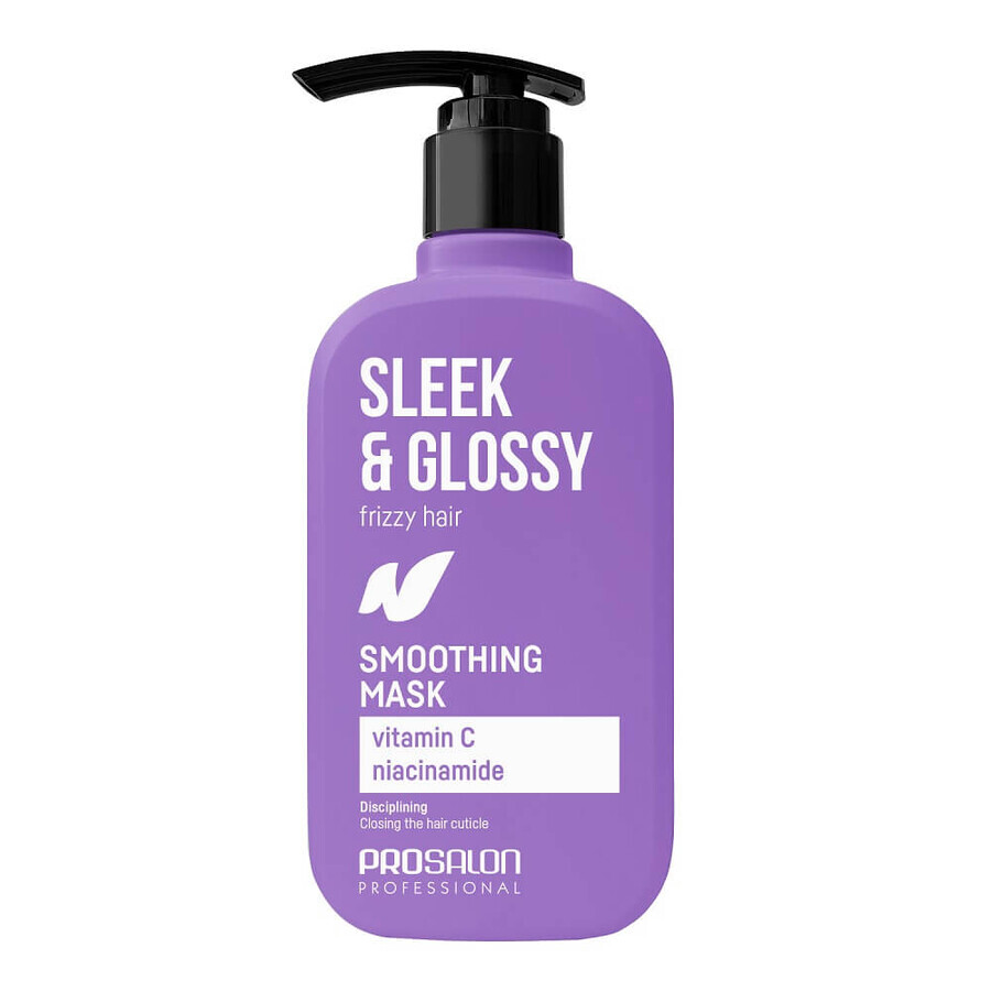 Chantal Sleek amp; Glossy Mascarilla Capilar Alisante, 375 ml
