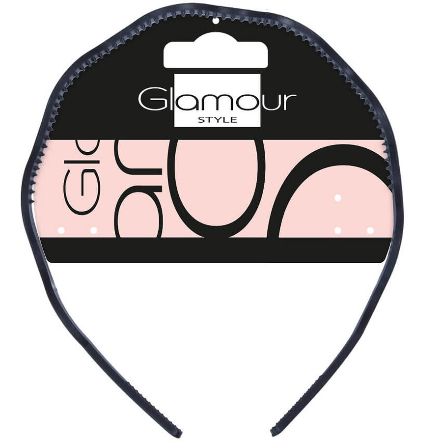 Cumpără Bandă de păr Glamour Basic ondulată Negru Bandă de păr Glamour Basic ondulată Negru