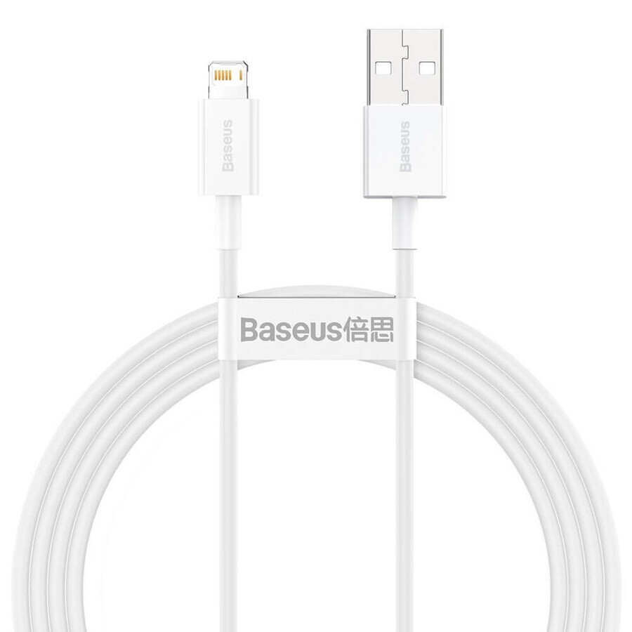 Baseus Superior USB - Lightning 2.4A 1.5 m cable White (CALYS-B02)