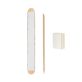 Staleks Pro Expert wegwerpset rechte vijl 100/180 + polijstblok + stick