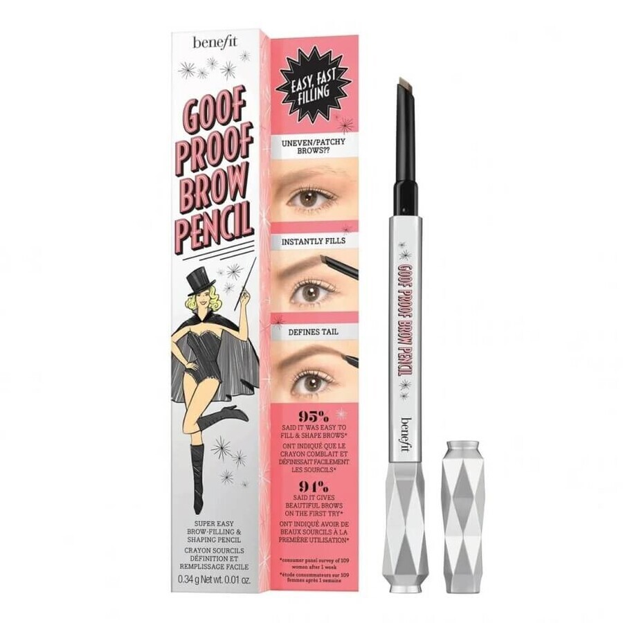Buy Benefit Goof Proof Brow Pencil 3.75 Warm Medium Brown, 0.34 g Benefit Goof Proof Brow Pencil 3.75 Warm Medium Brown, 0.34 g