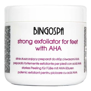 BingoSpa Preparado para pies fuertemente exfoliante con ácidos AHA, 600g