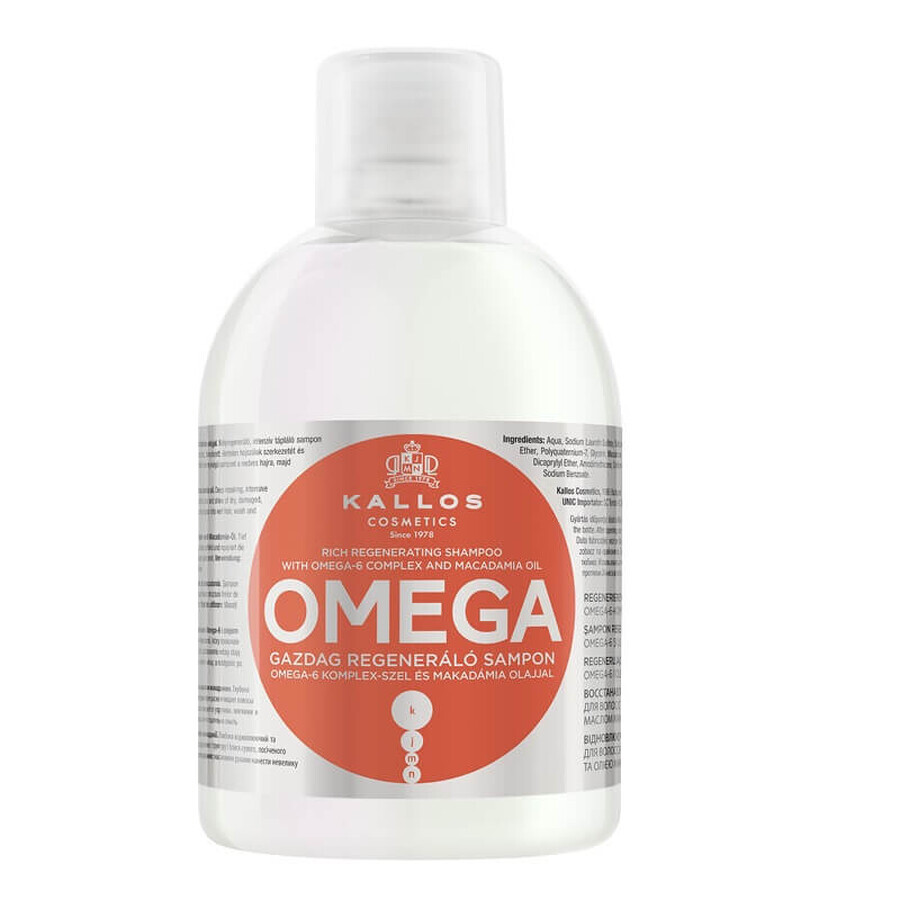Winkel op Kallos KJMN Omega Repair Shampoo, 1000ml Kallos KJMN Omega Repair Shampoo, 1000ml