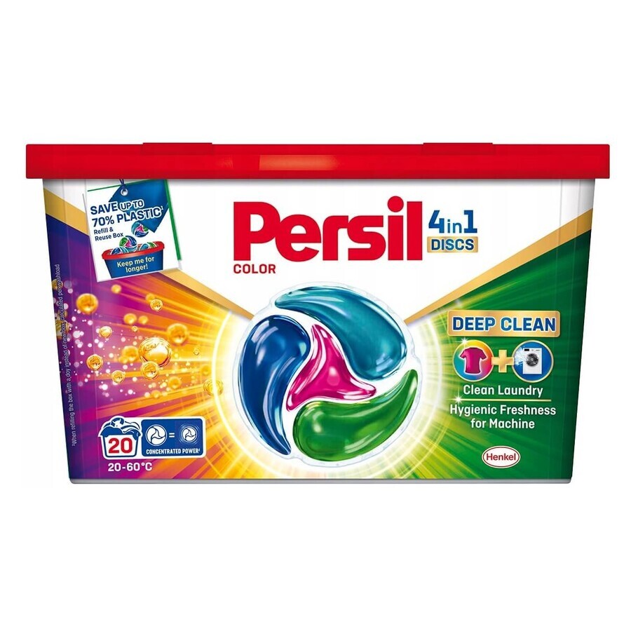 Persil Discs Kleur Wascapsules 4in1, 20 stuks.