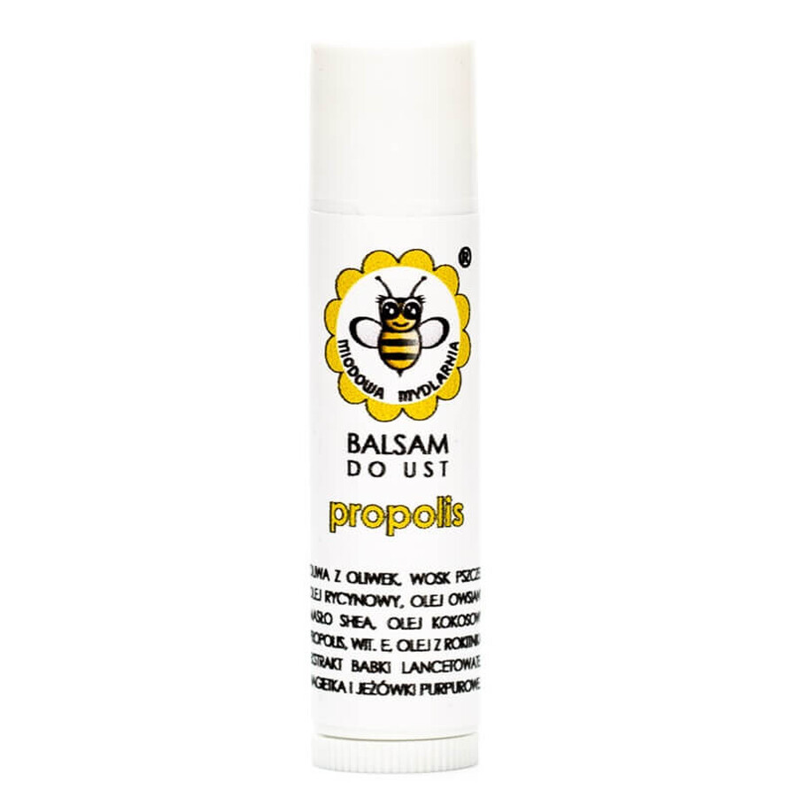 Miodowa Mydlarnia Balsamo labbra alla propoli, 4,5 ml