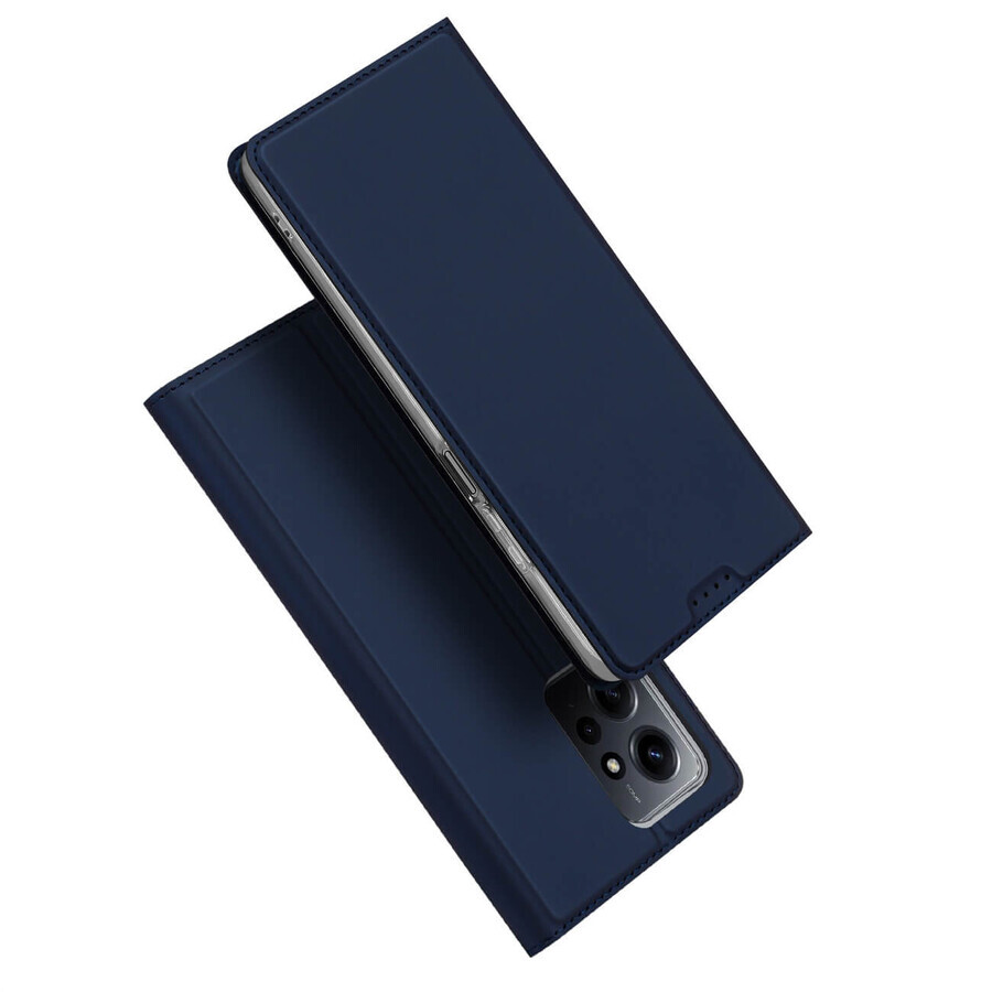 Dux Ducis Skin Pro custodia per Xiaomi Redmi Note 12 flip cover card wallet stand blu