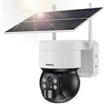 Choetech ASC006-WF solar smart PTZ WiFi camera with 5W solar panel - white