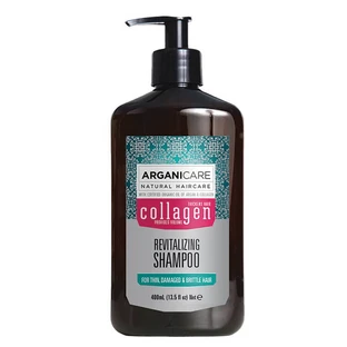 Arganicare Champú Revitalizante con Colágeno para cabellos finos, 400 ml