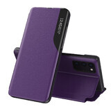 Eco Leather View Case elegante funda con solapa y función de soporte Samsung Galaxy A72 4G púrpura