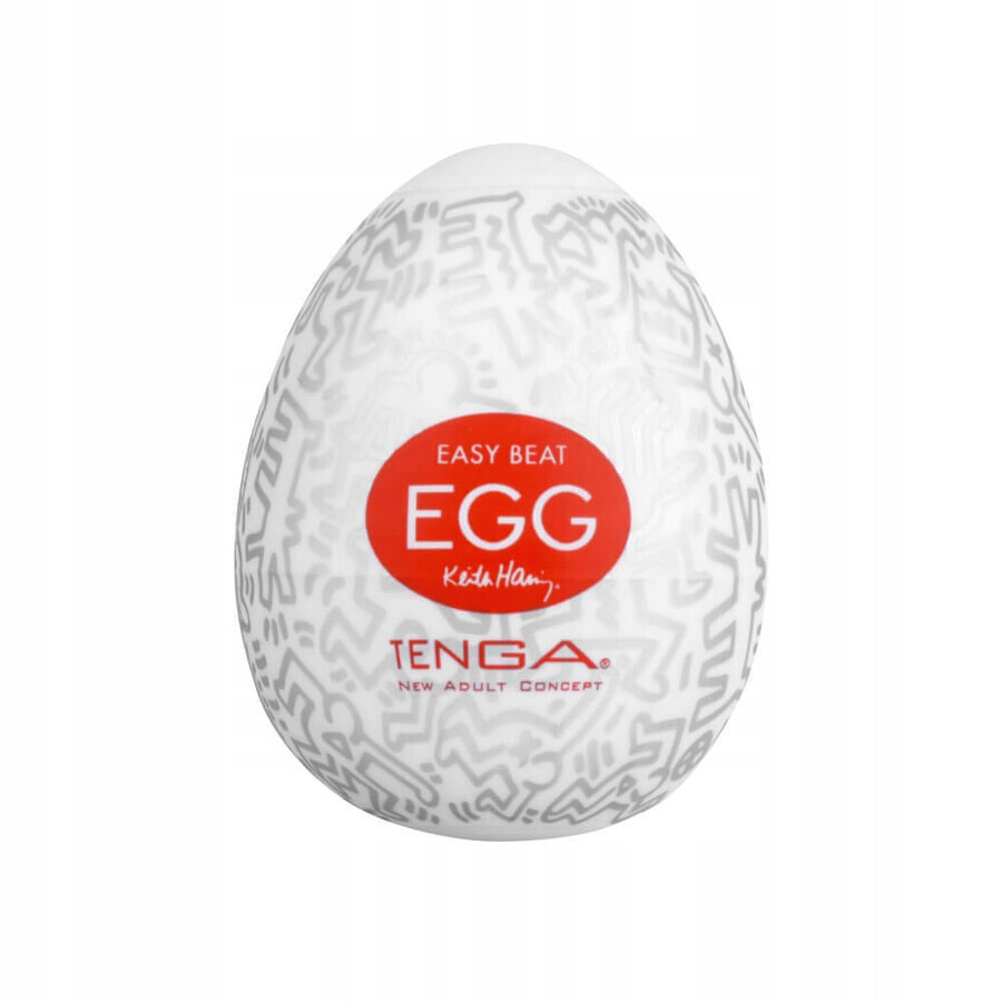 Easy Beat Egg Keith Haring Party Masturbatore monouso a forma di uovo