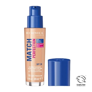 Rimmel Match Perfection Fond de teint 010 Light Porcelain SPF20, 30ml