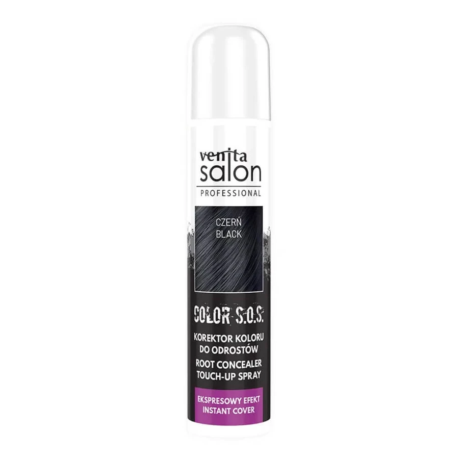 Venita Salon Profesional Color S.O.S. Corrector de color para raíces Negro, 75 ml