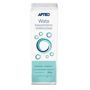 Viskose-Baumwolle-Watte, Apteo Care, 200g, 1 Stück
