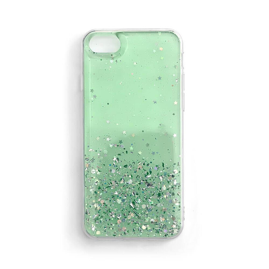 Wozinsky Ster Glitter glitter hoesje iPhone 12 mini groen