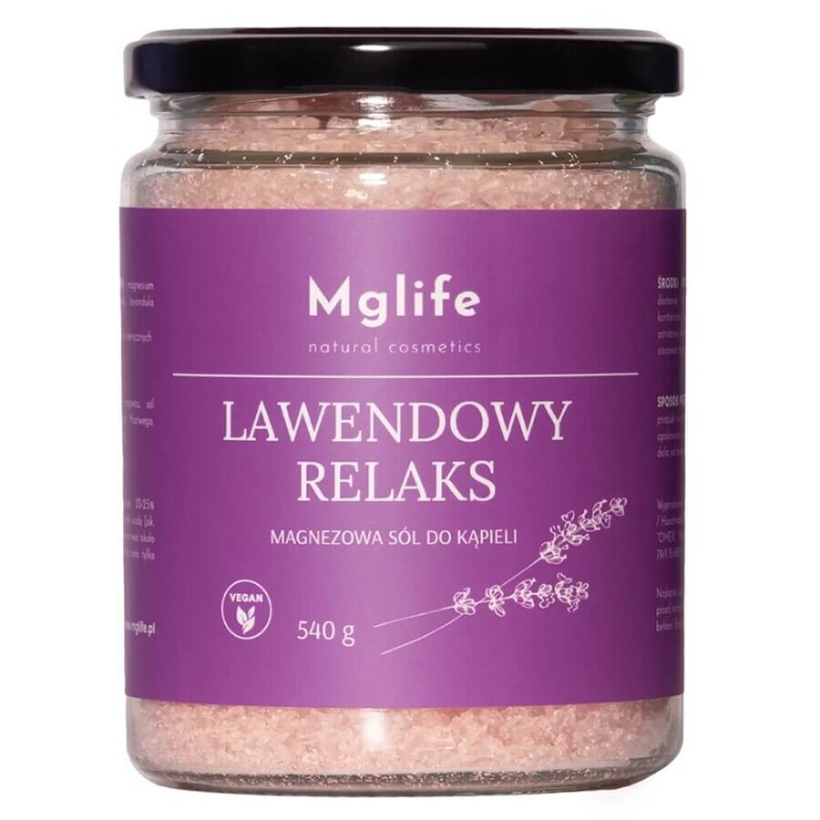 Mglife Lavendel Entspannung Magnesium Badesalz, 540 g