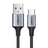 Cavo Ugreen US288 60127 USB-A / USB-C QC 3.0 3A 1,5 m - grigio