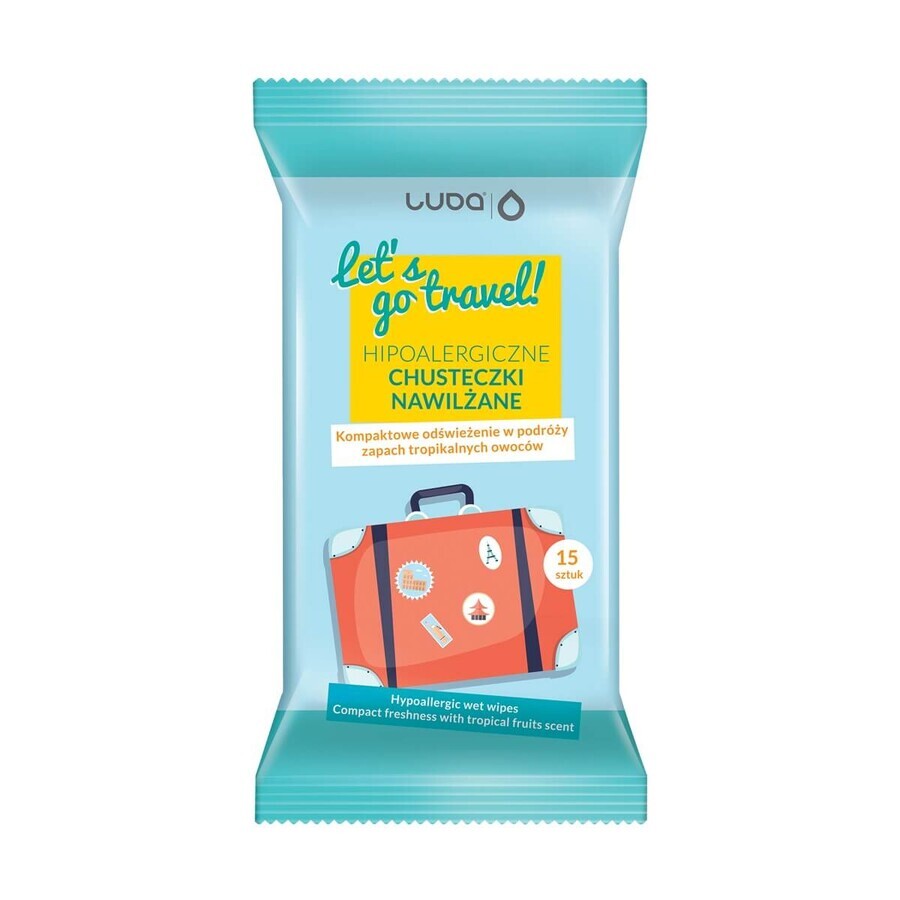 Shop Luba Let's go travel! Hypoallergene Erfrischungstücher, 15 Stück Luba Let's go travel! Hypoallergene Erfrischungstücher, 15 Stück