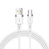 Joyroom Liquid Silicone Data Cable N2 USB-A / USB-C 2.4A 1.2 m - blanc