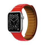 Correa magnética para Watch 7/8/9 41mm banda magnética pulsera brazalete rojo