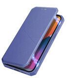 Funda DUX DUCIS Skin X con tapa abatible iPhone 13 Pro azul
