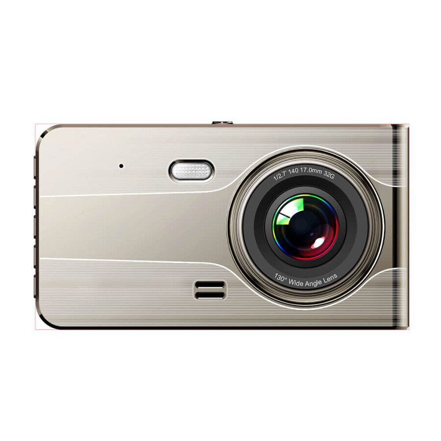 Car DVR979G Full HD G-sensor LCD video recorder with reversing camera - beige
